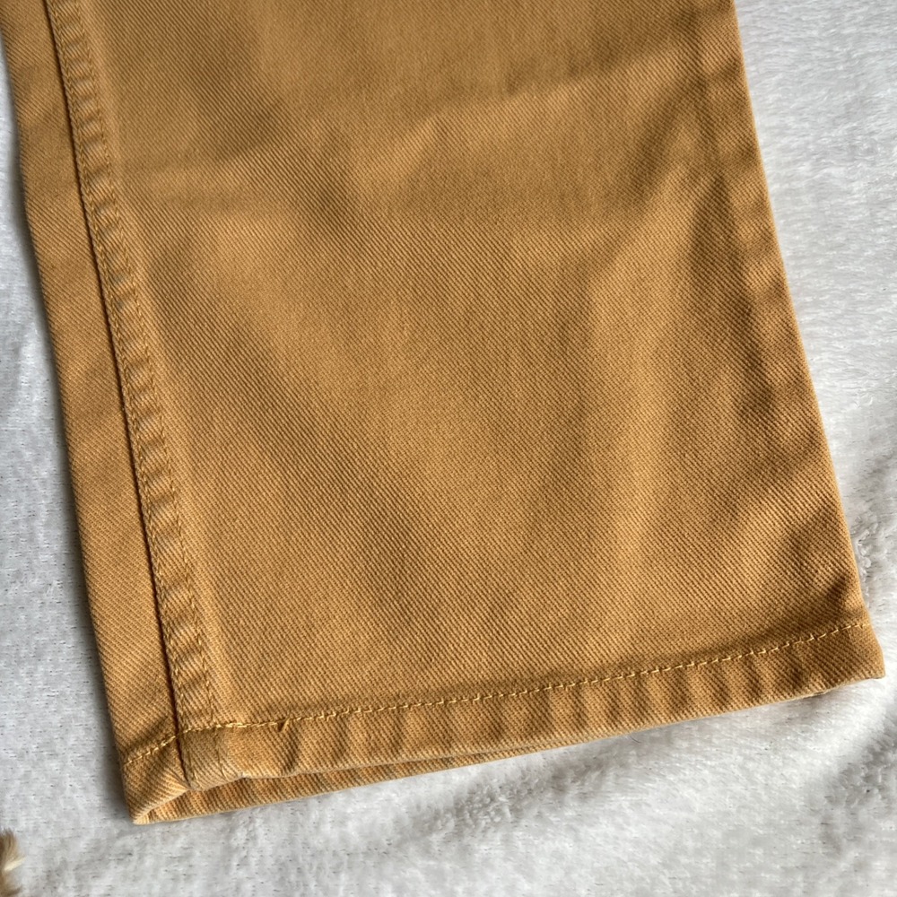 Newport News Jeanology High Waisted Tapered Mom Jeans size 10 Gold Yellow - Picture 2 of 8